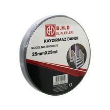 25mm X 25mt Kaydırmaz Siyah Bant Bx40 1