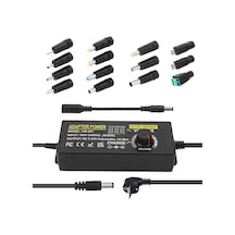 Ledx 3-24v 72w Ayarlanabilir Dijital Ekranlı Universal Adaptör 14 Uçlu