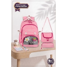 Waddell Oyuncakli Seffaf Luks Ilkokul Ortaokul Twill 3 Lu Set Cantasi Termal Beslenme Cantasi Ve Çok Renkli