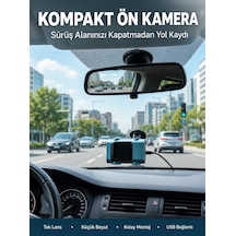 Zenvia Kompakt Dash Kamera Usb Şarj Tf Kart Destekli Yeni Nesil Znv2026