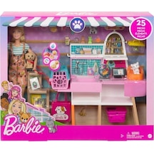 Barbie Bebek Ve Evcil Hayvan Dükkanı Oyun Seti