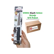 Sürbisa 61004 Sebze Bıçağı Siyah 1 Koli 12 Adet Çok Renkli