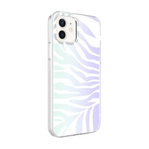 More Tr Apple Uyumlu iPhone 12 Uyumlu Mtr M-blue Desenli Kılıf-zebra No1