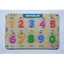 Ahşap Rakamlar Puzzle Eğitici Oyuncak