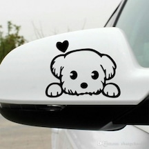 Sevimli Köpek Dost Araba Sticker Yapıştırma 2 Adet