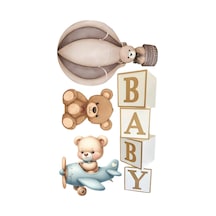 Yenilebilir Şekerli Kağıt Baskısı Cupcake Ve Pasta Resim Baskı Ayıcık Temalı 44