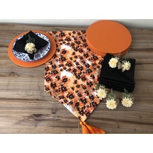 Sofra Sunum Seti Leopar Çiçek Desenli Çok Renkli