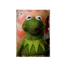 Bedeko Kurbağa Kermit Art Mdf Poster 35 Cm X 50 Cm