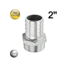 Paslanmaz Krom 2'' Hortum Rekoru(Hortum Ucu) 304 Kalite