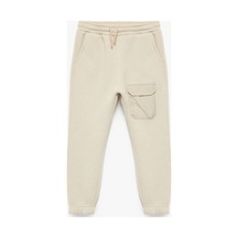 Koton Erkek Çocuk Şardonlu Cep Detaylı Basic Jogger Eşofman Altı Bej
