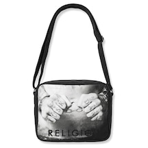 Religion Uk Kanvas Unisex Messenger Postacı Omuz Çantası Koyu Gri