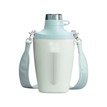 23oz Paslanmaz Çelik Seyahat Şişesi Taşınabilir Spor Su Şişesi Omuz Askılı Yeşil