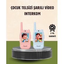 Görüntülü - 813 - Walkie Talkie Çocuklar İçin Video - Edntrend - İnterkomlu Oyuncak Çok Renkli