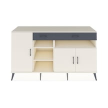 Hyperion Konsol 5 Raflı 2 Çekmeceli 3 Kapaklı 176x44x99 Aytaşı-ay Aytaşı-aytaşı/antrasit