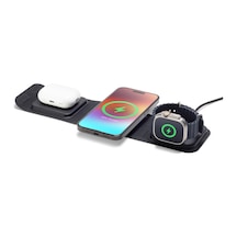 Mophie 3'ü 1 Arada Seyahat Şarj Cihazı 2. Nesil 401312330 Siyah