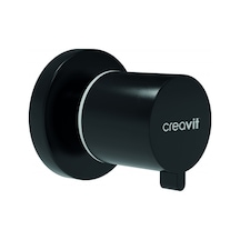 Creavit Ara Kesme Valfi 1/2-1/2" Siyah Mat Ms.ac50l.sym
