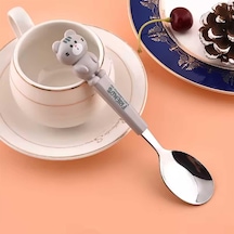 Hayvan Figürlü Çocuk Çatal Kaşık Ve Chopstick Seti 3'lü Takım Yeşil