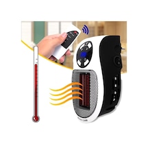 Powermaster Pm-20327 500 Watt Priz Tipi Uzaktan Kumandalı Taşınabilir Isıtıcı Zamanlayıcı - Otomatik Kapanma
