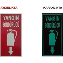 Fotolümenli fosforlu Yangın Söndürücü Levhası dekota Malzeme N11.66