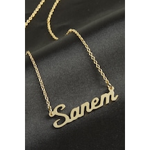 Sanem İsimli Kolye -sarı N145 altın 42017106 Sanem İsimli Kolye -sarı N145 altın 42017106