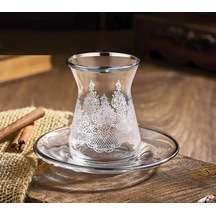 Canba Praga Platin 12 Parça Çay Seti Platin