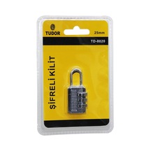 Tudor Td-8020 Şifreli Asma Kilit 25mm- 12'li Paket