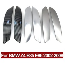 Lehçe Gümüş Set-sol Sağ İç Kapı Çekme Kulp Kılıfı Trim Değiştirme Bmw Z4 E85 E86