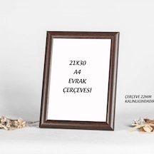 A4 Kahverengi Çerçeve 21x30