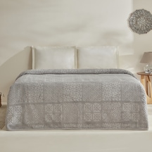 Karaca Home Blair Çift Kişilik Embos Battaniye Açık Gri Açık Gri