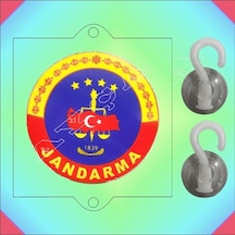 Jandarma Vantuzlu Araç Stikiri Çok Renkli