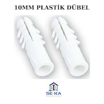10mm Plastik Dübel 200 Adet