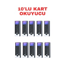 Sr-213 Lcd Em-w Parmak İzi Kart Şifre Okuyucu Lcd Ekranlı Ip68 Metal Kasa 125 Khz 10 Adet