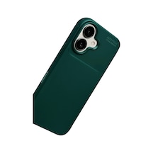 Flzdgnkr Newface Apple Uyumlu iPhone 17 Auto Focus Karbon Kapak - Koyu Yeşil