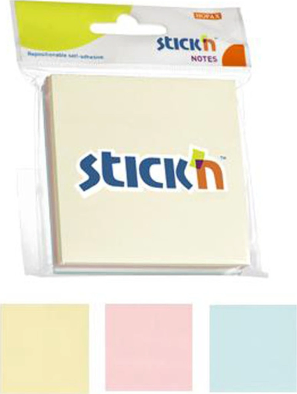 Hopax Stıckn Yapışkanlı Not Kağıdı 3 Blok 150 Yp 76x76 3 Pastel Renk 21092