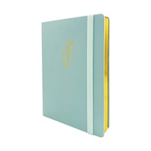 Bujo Defter Vegan Deri , 96 Yaprak, 160 Gr. Beyaz Kağıt ,cepli ,lastikli Su Yeşili