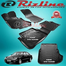 Mercedes W211 3D Paspas+Bagaj Havuz Siyah 2002-2009 Arası Rizline N11.31624