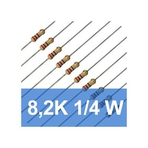 8.2K 1/4W Direnç (10 Adet)
