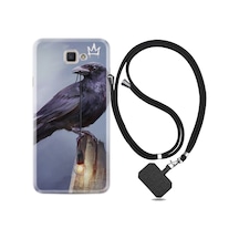 Samsung Uyumlu Galaxy J7 Prime Kılıf Ipli Askılı King Crow 1670