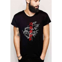 Anime One Punch Man Baskılı Siyah Erkek Tshirt (528884460)