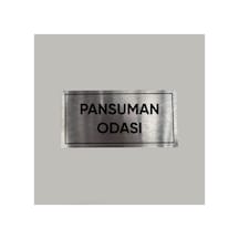 Aluminyum Kapı İsimliği Pansuman Odası Yazılı Arkası Yapışkanlı 10x20 Cm
