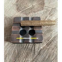 ANTİK PİRİNÇ KÜLLÜK PURO KÜLLÜĞÜ SİĞARA KÜLLÜK 10*10CM