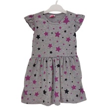 Tidu Kids Yıldız Desenli Kız Çocuk Elbise 001