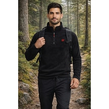 Walke Premium Erkek Yarım Fermuarlı Outdoor Spor Polar Ceket Siyah Walke Premium Erkek Yarım Fermuarlı Outdoor Spor Polar Ceket Siyah