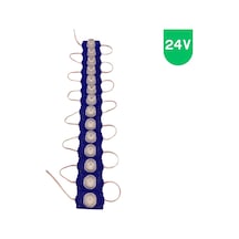 24 Volt 1.5 Watt Tek Lensli Mavi 3030 Led Modül Ip65 10 Adet Modül