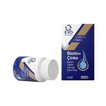 Evo Pharma Biotin Çinko Içeren Takviye Edici Gıda 30 Tablet
