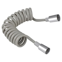 Yapıtaşı Yt274 Teleskopik Esnek Yaylı Pvc Duş Spiral Hortumu 150cm Gri Açık Gri