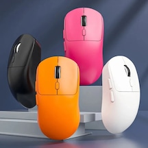 3 Modlu Kablosuz Oyun Mouse Type-c Şarjlı Bluetooth 2.4ghz Dual Mode 6400 Dpı Ultra S203 Turuncu 001