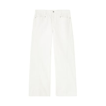 Outland Denim Şık Ve Sürdürülebilir Mid - Rise Kot Pantolon Beyaz