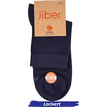 Jiber Erkek Modal Likralı Yarım Konç Çorap 6401 - 6 Adet Lacivert