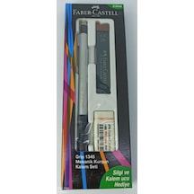 Faber Grip 1345 Gümüş 0.5mm Kalem-silgi-uç Gümüş